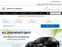 Tablet Screenshot of infinitioflexington.com